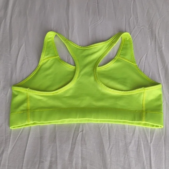 Nike Dri-Fit Neon Yellow Sports Bra - Picture 3 of 5